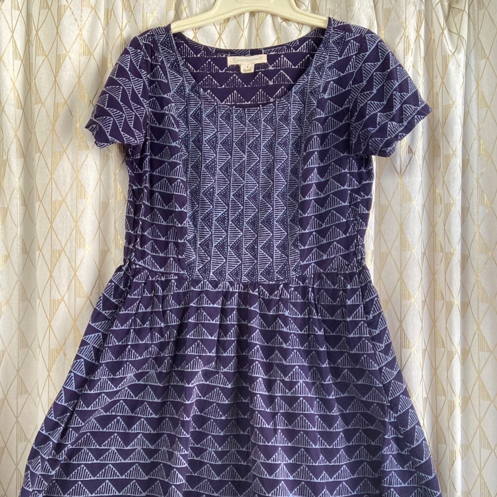 Maya Traders Blue Geometric Dress